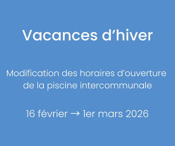 Vacances d'hiver : Les horaires de la piscine intercommunale du Thillot sont en ligne !