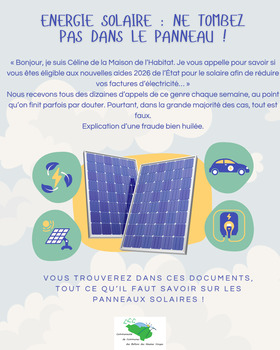 PANNEAUX SOLAIRES : ne tombez pas dans le panneau !!