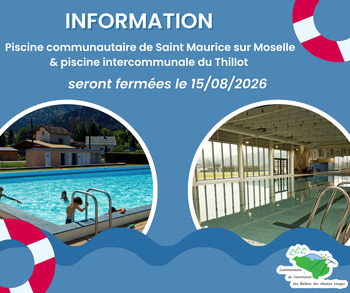 FERMETURE PISCINES JOUR FERIE