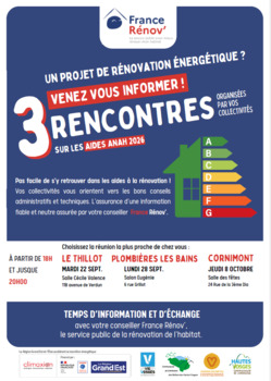 REUNIONS PUBLIQUES FRANCE RENOV'