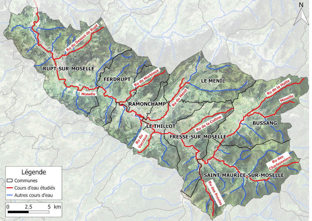 carte des Hautes-Vosges