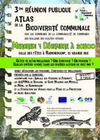 Troisième réunion publique des Atlas de la Biodiversité Communale