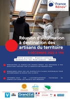 Réunion Service France Rénov' - A l'attention des artisans de la rénovation énergétique